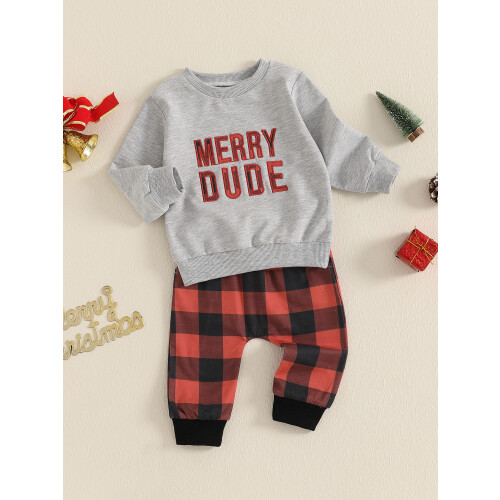 (18-24 Months, Gray) Σετ παντελονιών για χριστουγεννιάτικα ρούχα 2