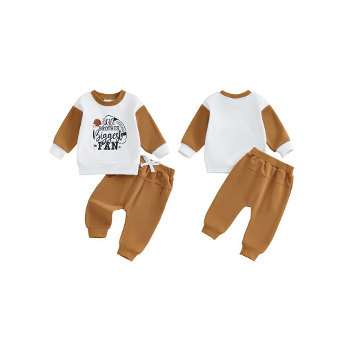 (3-6 Months, Dark Khaki) Σετ παντελονιών για ελαστική μέση 1