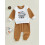 (18-24 Months, Dark Khaki) Σετ παντελονιών για ελαστική μέση 3