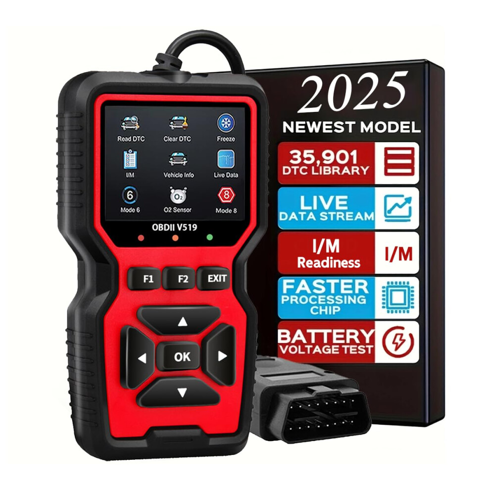 Obd2 Scanner With Full Diagnostic Modes And Live Data For All 1996 And Newer Vehicles Red 9771547180388