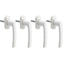4pcs Aluminum Locking Window Handles with Secure Grip, Universal Left Right Fit, Easy Installation