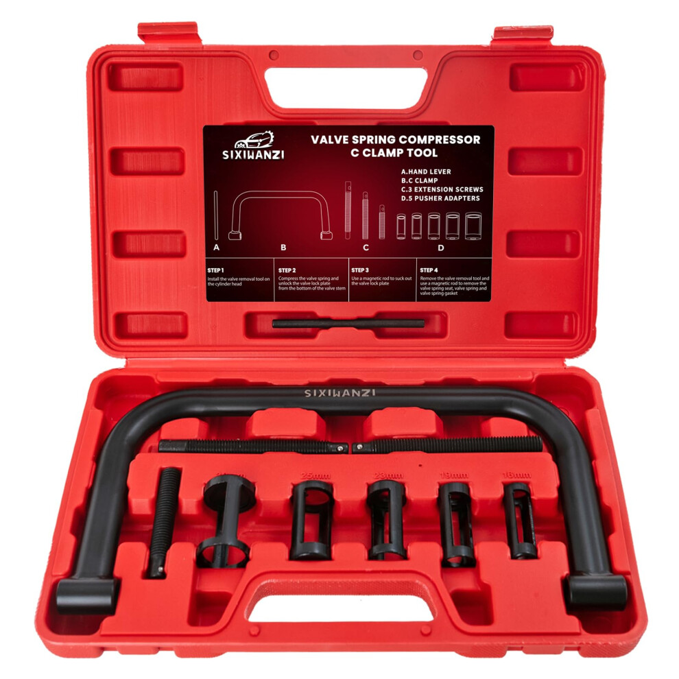 Valve Spring Compressor Tool Kit 10Pcs Heavy Duty Removal Set For Cars Motorcycles Atvs Small Engines 9169991201283
