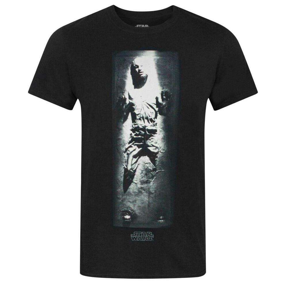 Star Wars Official Mens Han Solo Carbonite T-Shirt