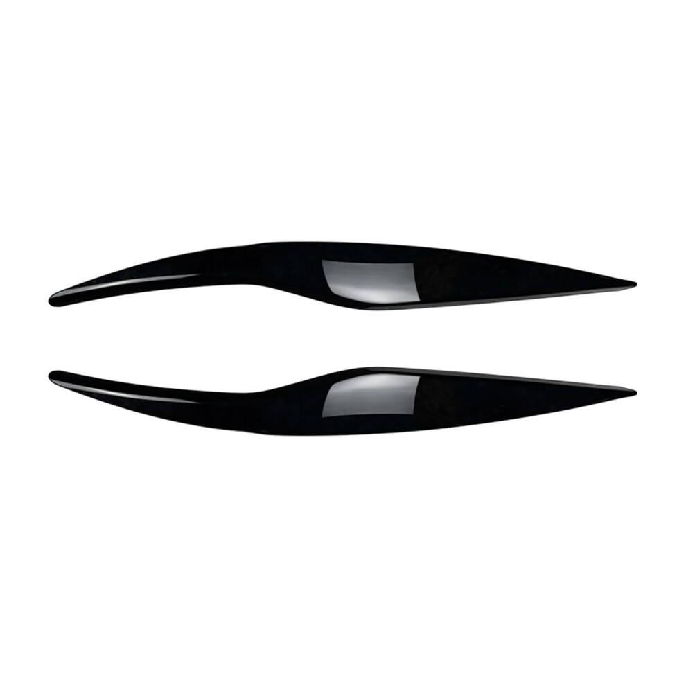 Glossy Car Headlight Eyebrow Trim Headlamp Eyelid Cover For Ford Fiesta Mk6 20082012 Ref: 5974 Black 9169991201344