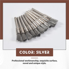 10 Pc Stainless Steel 1/4 Inch (6mm) Pen Wire Brush #532 with 1/8 Inch (3mm) Shank for and Compatible Rotary Tool
