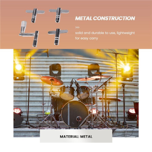 Drum Keys 4 Pack Drum Tuning Key with Continuous Motion Speed Key Percussion Instruments Parts for Drummers 2