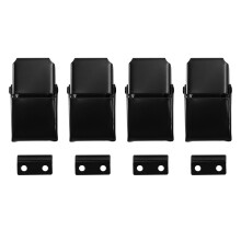 4 Pcs A27 Black Concealed Toggle Loaded Catch Clamp for Case, Toolbox,Cleaner,Cabinet Boxes