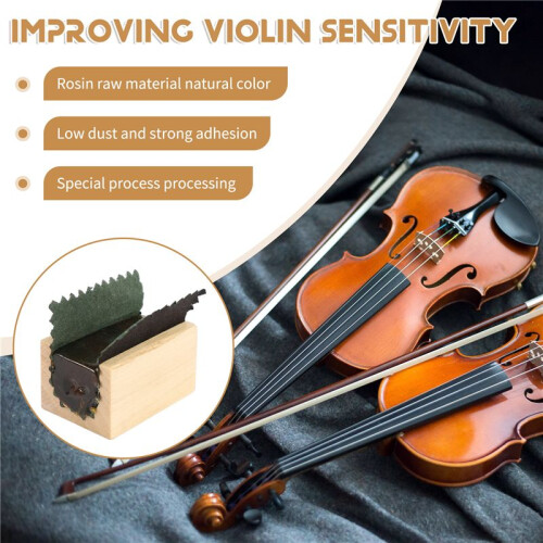 1 PC Low Dust Rosin High Purity Resin for Violin Viola Cello Bow String Orchestra Instruments Musical Instruments Accessories 2