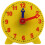 4 Inch Student Learning Clock  Model Teacher Gear Clock 12/24 Hour School Learning Tools 1