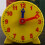 4 Inch Student Learning Clock  Model Teacher Gear Clock 12/24 Hour School Learning Tools 7
