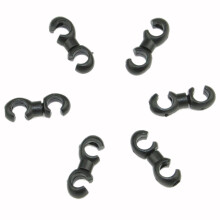 Mountain Bike Road Bicycle Conduit Buckle Bicycle Cable Clamp S-Type Hook Brake Gear Buckle Cable Bracket Black