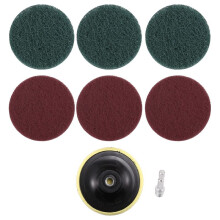4 Inch Drill Power Brush Tile Scrubber Scouring Pads Cleaning Kit, Heavy Duty Household Cleaning Tool (Drill NOT Included)
