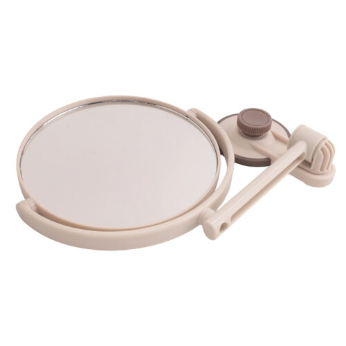 Bath Mirror Cosmetic Mirror 1X/3X Magnification Suction Cup Adjustable Makeup Mirror Double-Sided Bathroom Mirror