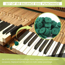 90Pcs Piano Keyboard Washer Piano Balance Rail Punchings Washers Repair Parts Useful Piano Tuning Tool