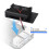 for Raspberry Pi 4 Aluminum Case with Dual Cooling Fan Metal Shell Black Enclosure for Raspberry Pi 4 Model B 4