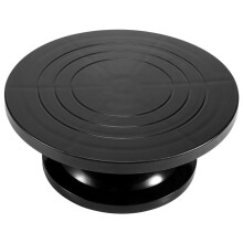 30Cm Pottery Wheel Modelling Platform Sculpting Turntable Model Making Clay Sculpture Tools Round Rotary Turn Plate Pottery Tools Black