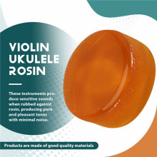 25G Erhu Rosin Violin Rosin Transparent Yellow Rosin Handmade Rounded For Violin Viola Cello Bowed String