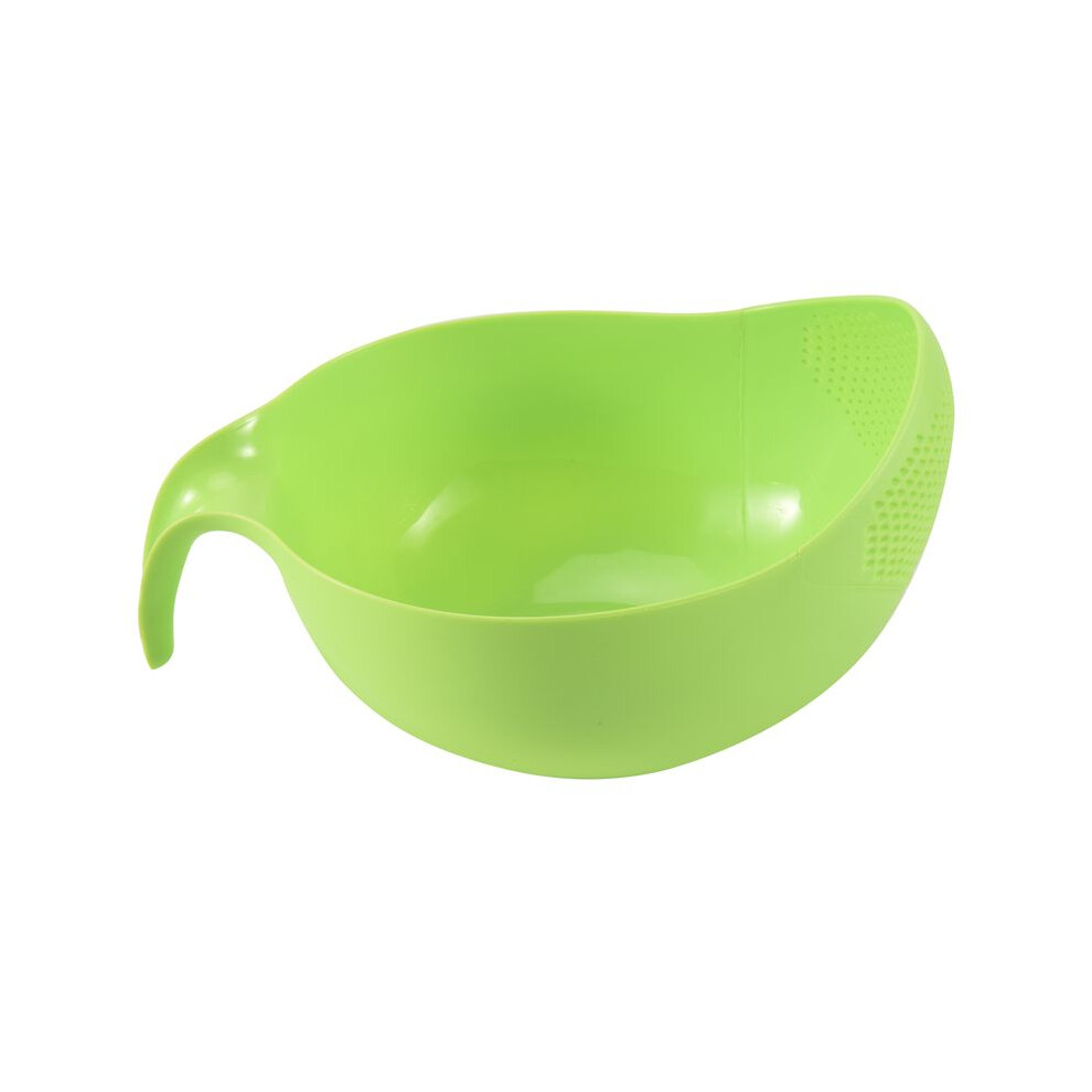 Durable Rice Washing Filter Strainer Kitchen Tool Beans Peas Sieve Basket Colanders Cleaning Gadget Filtering With Handle Newest Green 6031762605121