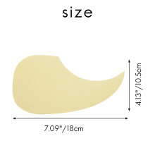 Transparent Acoustic Guitar Pickguard Droplets Self-Adhesive 41Inch Pick Guard Pvc Protects Your Guitar Surface (Water Drop)