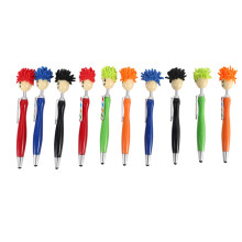 10 Stycken Mop Topper Pens Screen Cleaner Stylus Pens 3-I-1 Stylus Pen Duster för Barn och Vuxna
