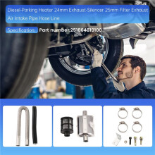 -Parking Heater 24mm Exhaust-Silencer 25mm Filter Exhaust Air Intake Pipe Hose for Eberspacher