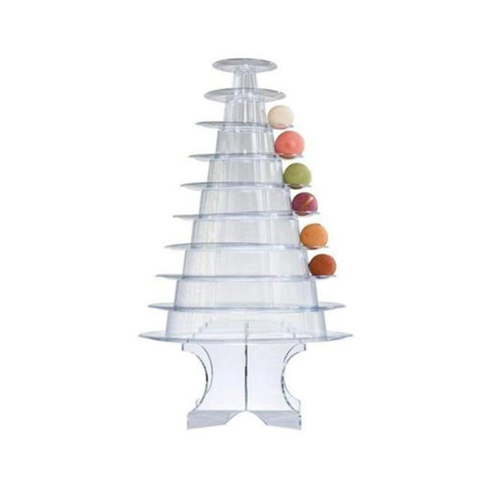 10 Tiers Macaron Tower Macaroon Display Stand Baby Shower Birthday Party Cake Decorating Supplies Wedding Decoration Transparent 6031050410550