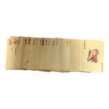 1Pc 24K Gold Playing Cards Plastic Poker Game Deck Foil Pokers Pack Magic Cards Waterproof Card