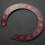 1 Pcs Soundhole Rosette Decal Sticker with Red Pattern for Acoustic Classical Guitar Parts Replacement 5