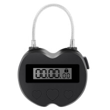 Lock LCD Display Lock Multifunction Travel Electronic Timer, Waterproof USB Rechargeable Temporary Timer Padlock