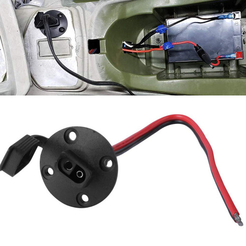 SAE Connector,Solar  SAE Socket Sidewall Port, SAE Cable Quick Connect Panel Mount Universal Flush-Mountable Connector for Solar Generator 2