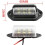 Black 12V LED Trailer License Plate Light DOT Approved Waterproof Bright Courtesy Step Lamp 3
