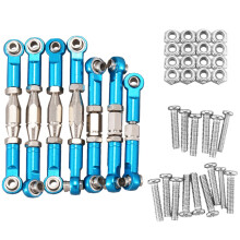 for 144001 1/14 RC Car Spare Parts Metal Linkage Servo Pull Rod Steering Tie Rod Set,