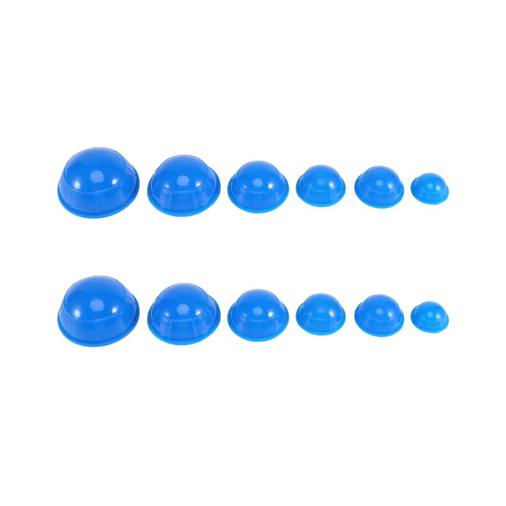 12Pcs  Health Care Vacuum Cupping Cups Silicone Suction Cup Massage