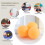 50- Pack Premium  Pong Balls Advanced Training Table   Durable Seamless Balls Orange 4