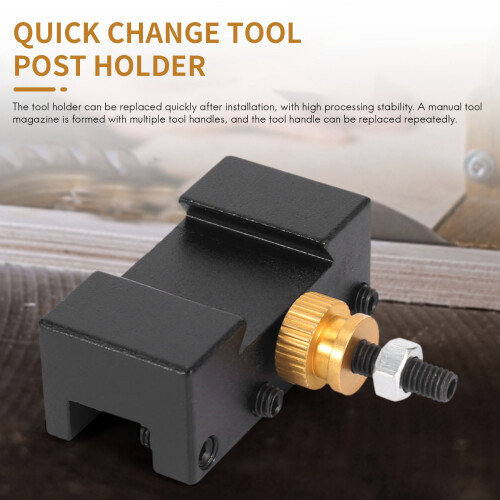 3Pcs  Lathe Quick Change Tools Post Holder Kit (1/4-1/2Inch), CNC Boring/Turning/Facing Holder Set 1