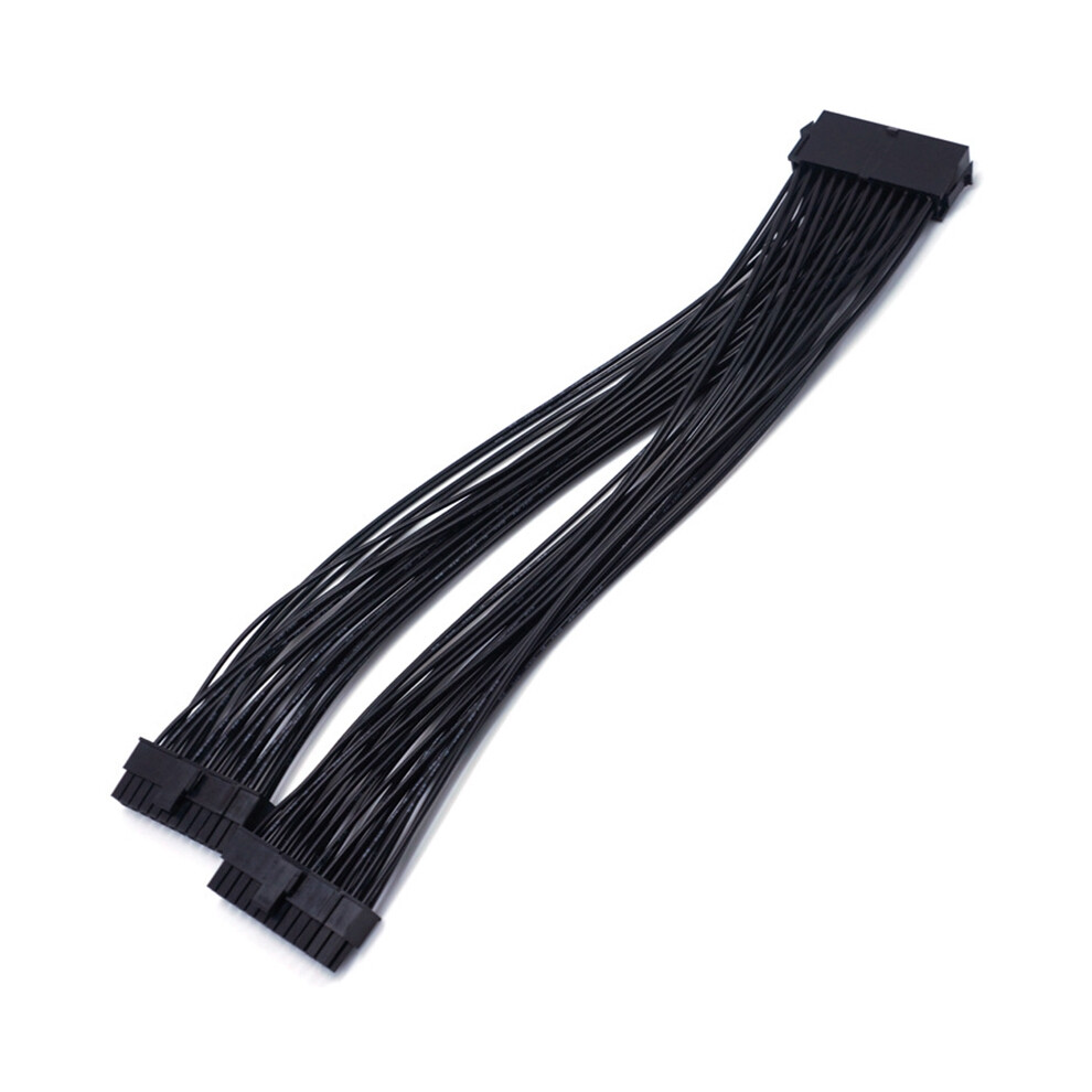 Atx 24Pin 1 To 2 Port Power Supply Extension Cable Psu Male To Female Splitter 24Pin Extension Cable 6133111773069