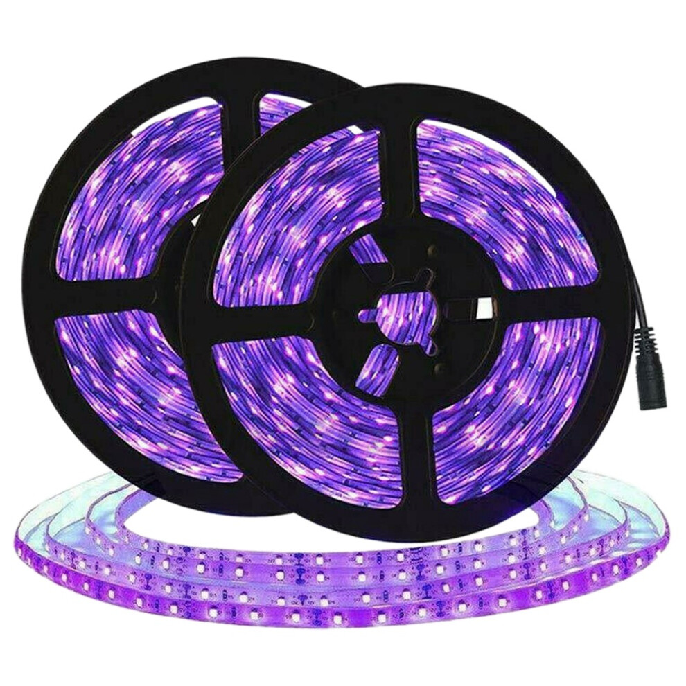 10M Led Uv Strip Ultraviolet Flexible 33Ft Black 600 Leds Disinfect Strip Light