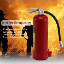 RC Decoration Metal Fire Extinguisher for 1/10 RC Crawler Axial SCX10 90046 TRX4 D90,Red
