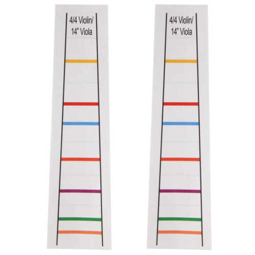 4/4 Violin Fretboard Sticker Fingerboard  Fiddle Learn Note Chart Tape 2Pcs
