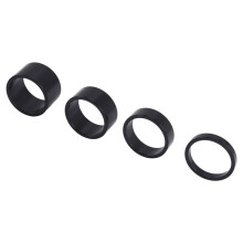 4 PièCes / Ensemble 5/10/15/20 mm en Alliage D'Aluminium Casque Entretoise Tige Entretoise VTT 28,6 mm Capuchon de Rondelle de Fourche pour VéLo de