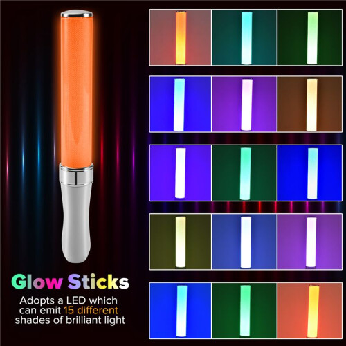 2 Pcs LED Light Sticks, 15 colors, Light Sticks, Light Sticks, Concert Props 1
