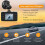 Câmera DVR de Carro de 2,2 Polegadas Full 1080P Loop GravaçãO DetecçãO de Movimento Gravador de Unidade Gravador  Angular VisãO Noturna Dashcam 2