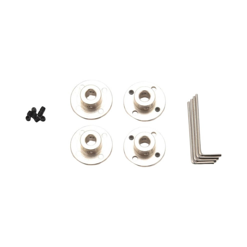 8Mm Flange Coupling Connector, Rigid Guide Steel Model Coupler Accessory, Shaft Axis Fittings For Rc Model Motors(4 Pack) 6031070602720