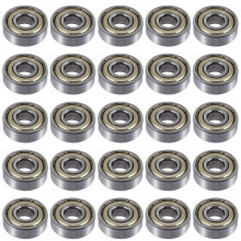 25Pcs 608 ZZ Bearings, 608Zz Metal Double Shielded Miniature Deep Skateboard Bearings (8mm X 22mm X 7mm)