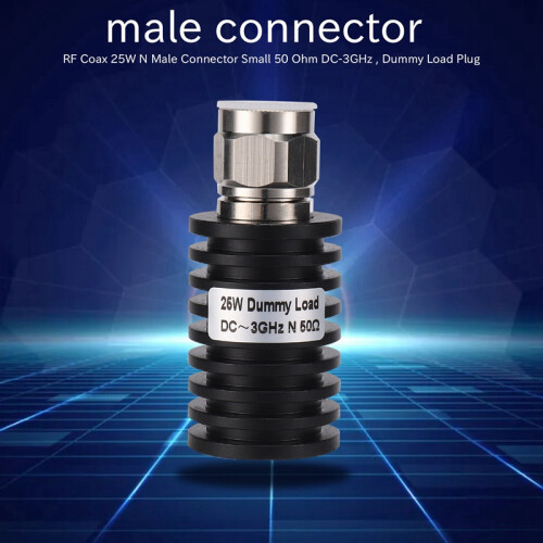 RF Coax 25W N Stecker Kleiner 50 Ohm -3GHz, Dummy Stecker Laden 1
