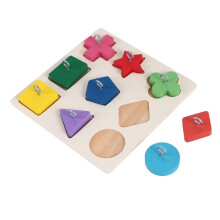Bird Intelligence Training Toy Educational Toys Wooden Block Puzzle Toy for Small and Medium Parrots and Birds