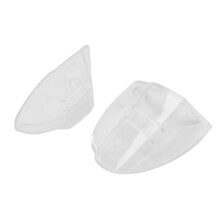 1 Pair Glasses Side TPU Clear Glasses Protective Covers Flap Side Protector for 17mm Glasses Frame