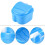 Denture Case, Denture Cup with Strainer, Denture Bath Box False Teeth Storage Box with Basket Net Container Holder for Travel 5