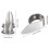 8 St Gitarr Tumfingerspel Gitarrplock i Rostfritt Stål med Plastfodral för Elgitarr Bas Ukulele (Silver) 2