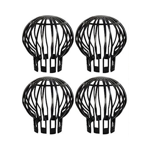 4PCS Gutter Guard Downspouts Filter Strainer Preventing Leaf Debris Branches Roof Moss From Clogging the Pipes
